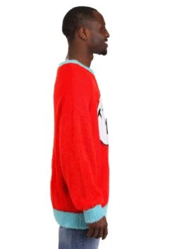 Dr. Seuss Adult Thing 1 & 2 Christmas Sweater 15 Dr. Seuss Adult Thing 1 & 2 Christmas Sweater -Halloween Costumes adult thing 1 2 dr seuss christmas sweater alt 3