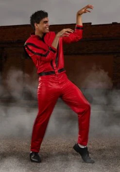 Michael Jackson Thriller Costume For Men 13 Michael Jackson Thriller Costume For Men -Halloween Costumes adult thriller michael jackson costume alt 2