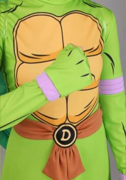 Teenage Mutant Ninja Turtles Women's Donatello Costume Dress -Halloween Costumes adult tmnt donatello costume dress alt 3