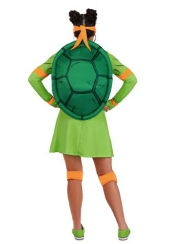 Teenage Mutant Ninja Turtles Michelangelo Women's Costume Dress -Halloween Costumes adult tmnt michelangelo costume dress alt 6