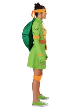 Teenage Mutant Ninja Turtles Michelangelo Women's Costume Dress -Halloween Costumes adult tmnt michelangelo costume dress alt 8