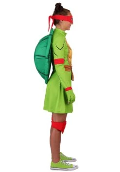 Teenage Mutant Ninja Turtles Women's Raphael Costume Dress -Halloween Costumes adult tmnt raphael costume dress alt 3