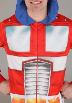 Hasbro Adult Transformers Optimus Prime Union Suit -Halloween Costumes adult transformers optimus prime union suit alt 2