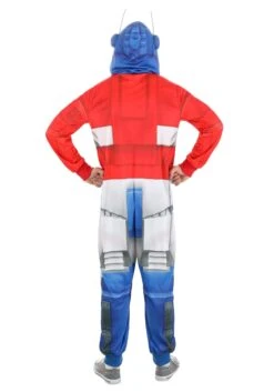 Hasbro Adult Transformers Optimus Prime Union Suit -Halloween Costumes adult transformers optimus prime union suit alt 3