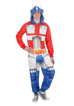 Hasbro Adult Transformers Optimus Prime Union Suit -Halloween Costumes adult transformers optimus prime union suit alt 4