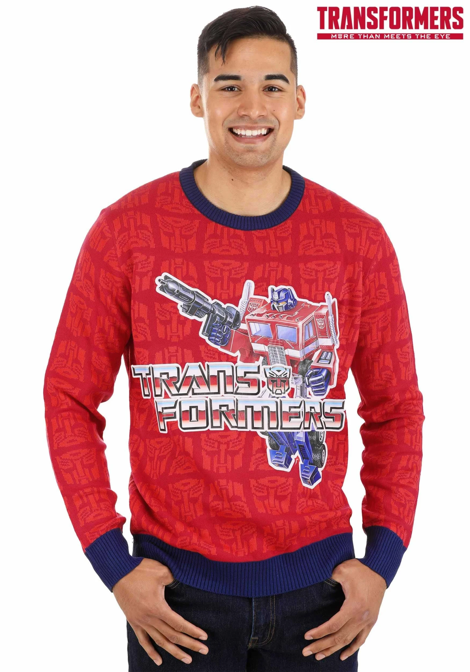 Hasbro Ugly Christmas Transformers Sweater For Adults 6 Hasbro Ugly Christmas Transformers Sweater For Adults - Image 4