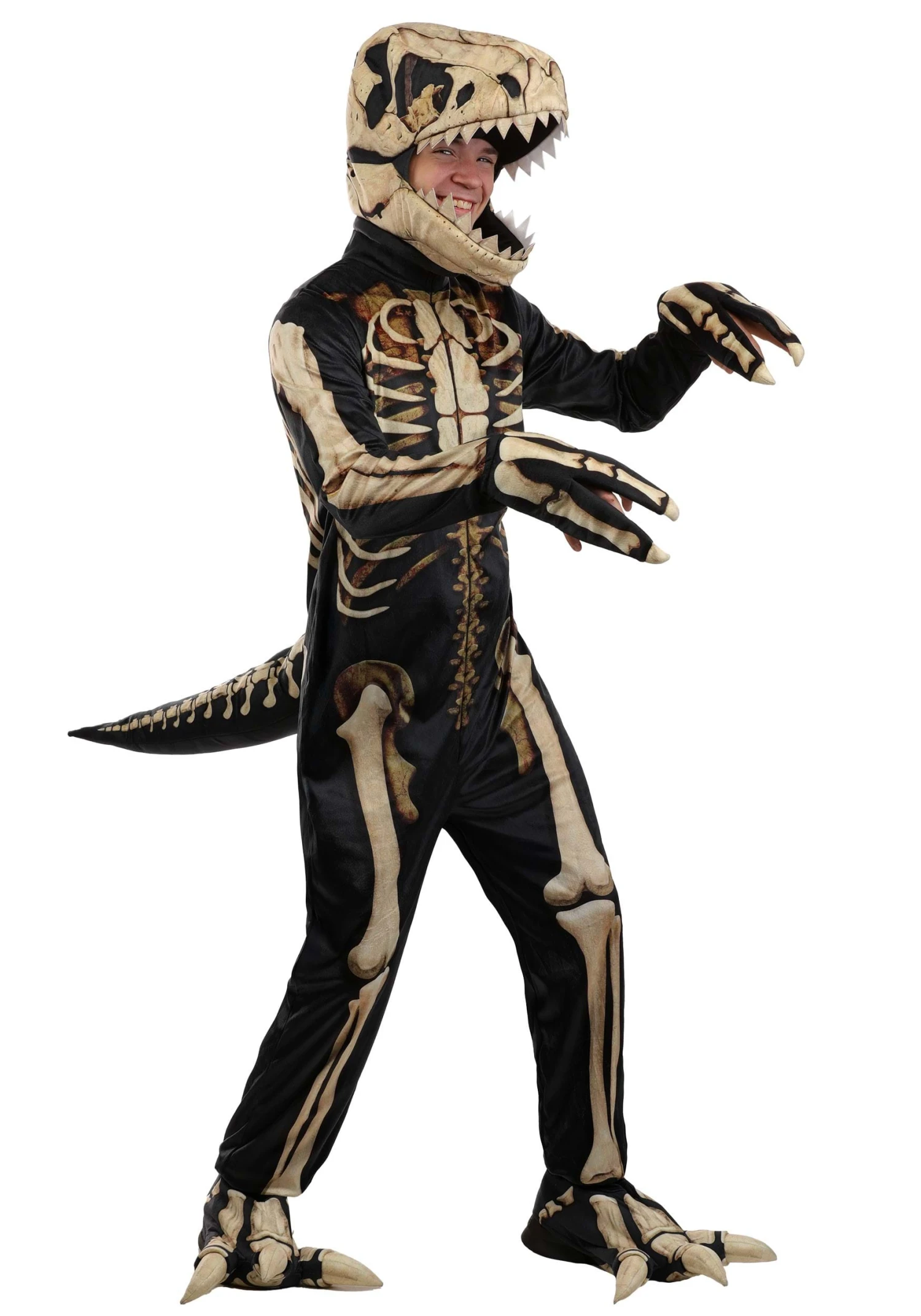 Adult Tyrannosaur Fossil Costume 3 Adult Tyrannosaur Fossil Costume
