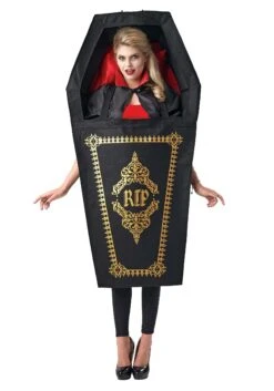 Vampire Casket Costume For Adult -Halloween Costumes adult vampire casket costume alt 1