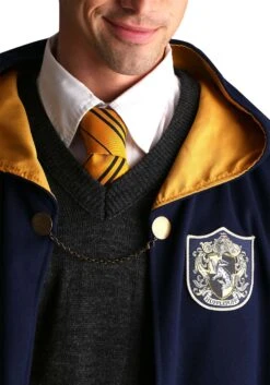 Adult Vintage Harry Potter Hogwarts Hufflepuff Costume Robe -Halloween Costumes adult vintage harry potter hogwarts hufflepuff rob alt 5