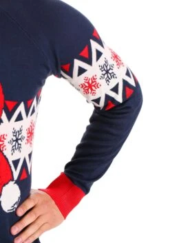 Adult Vintage Santa Ugly Christmas Sweater -Halloween Costumes adult vintage santa ugly christmas sweater alt 12