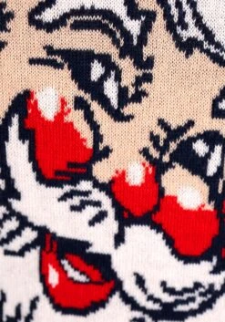 Adult Vintage Santa Ugly Christmas Sweater -Halloween Costumes adult vintage santa ugly christmas sweater alt 14