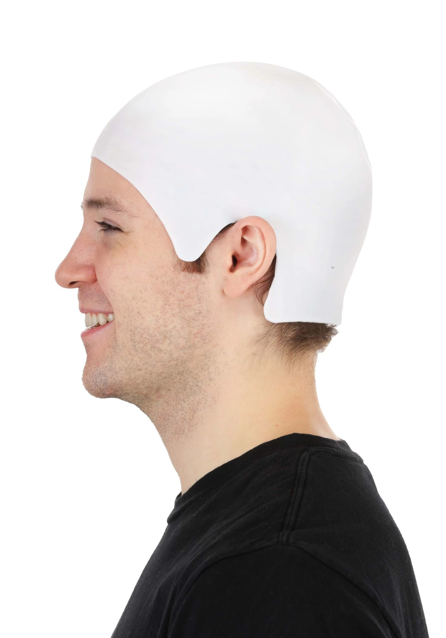 Adult White Costume Bald Cap 5 Adult White Costume Bald Cap - Image 3