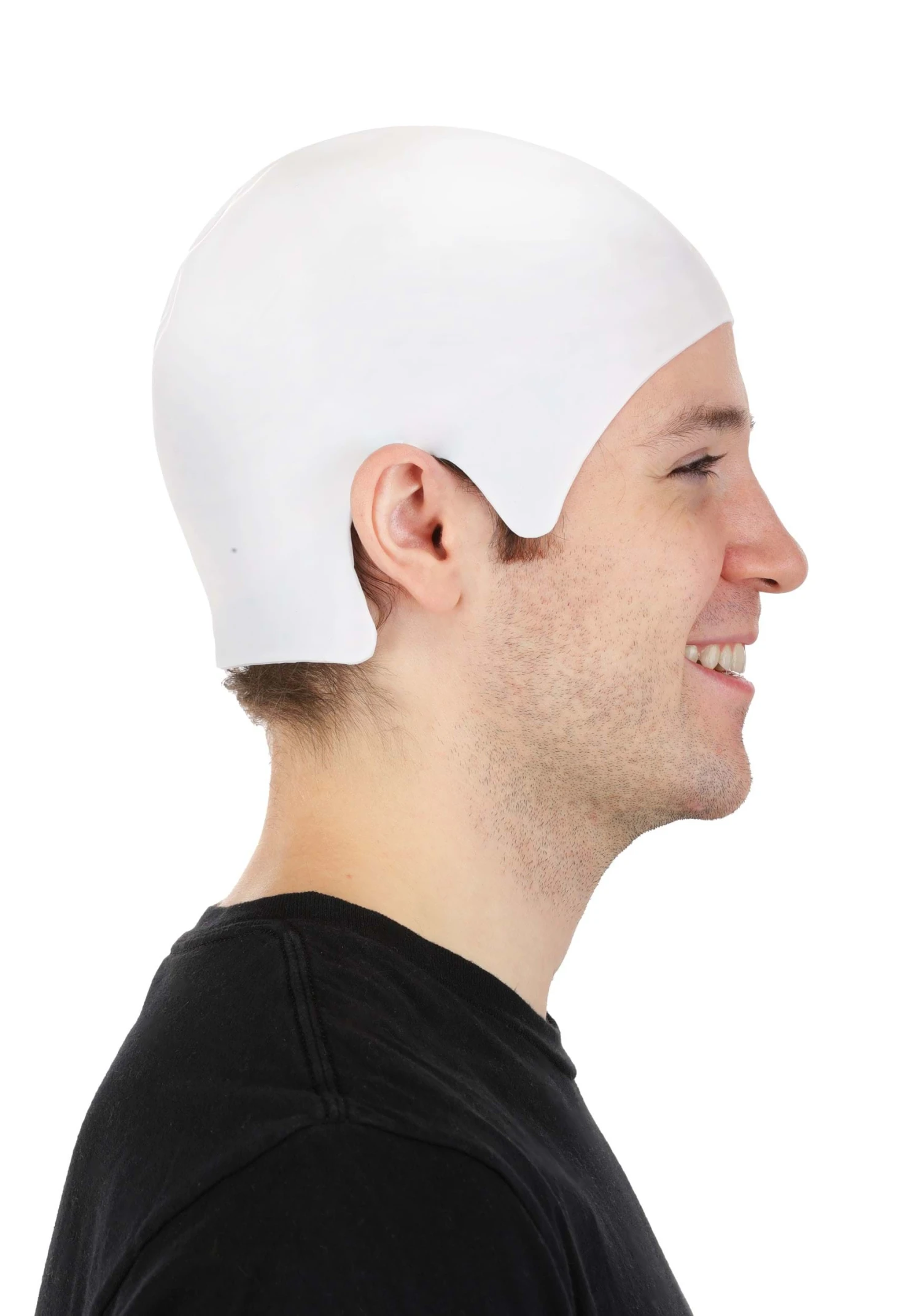 Adult White Costume Bald Cap 6 Adult White Costume Bald Cap - Image 4
