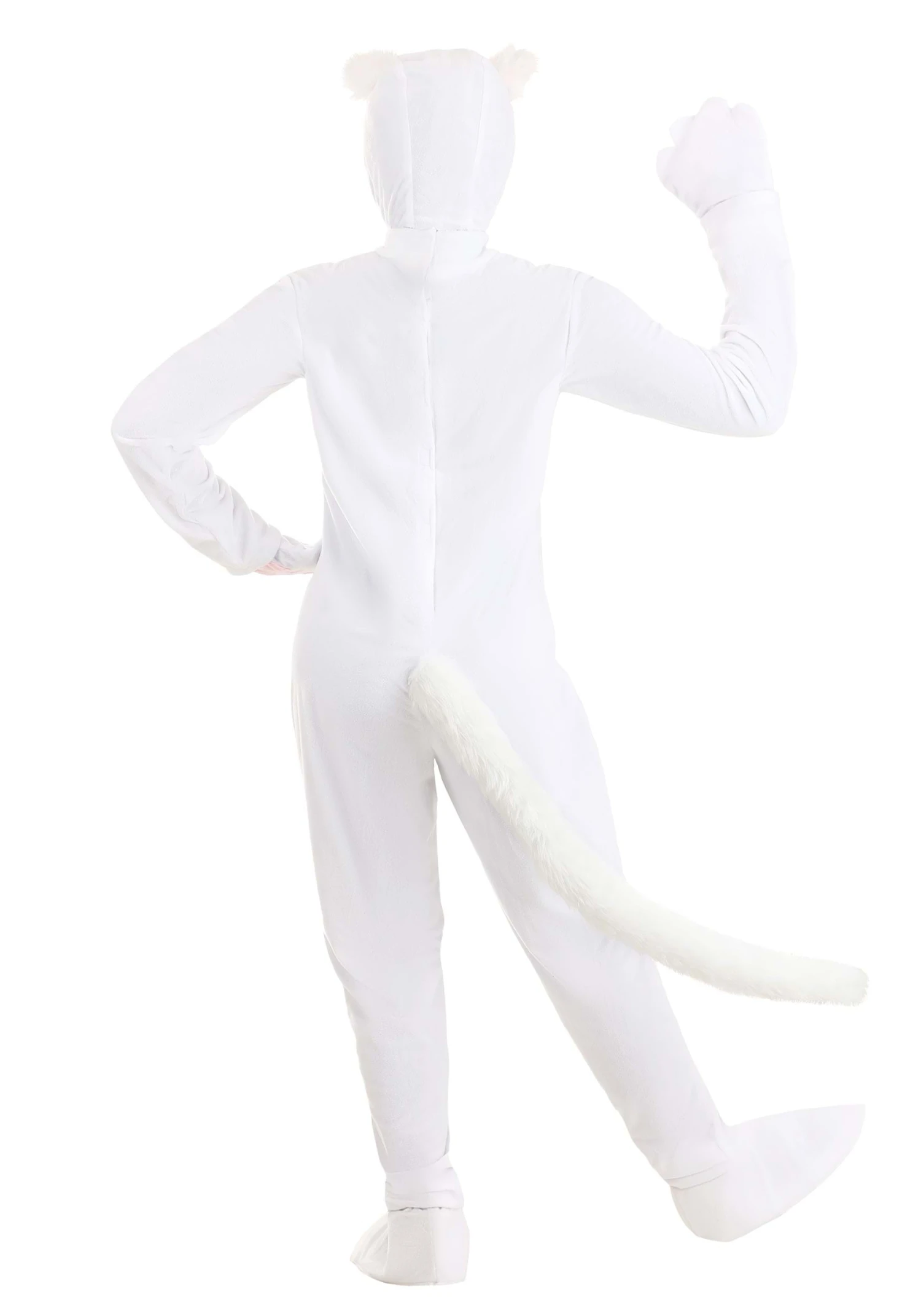 White Cat Costume For Adults 4 White Cat Costume For Adults - Image 2