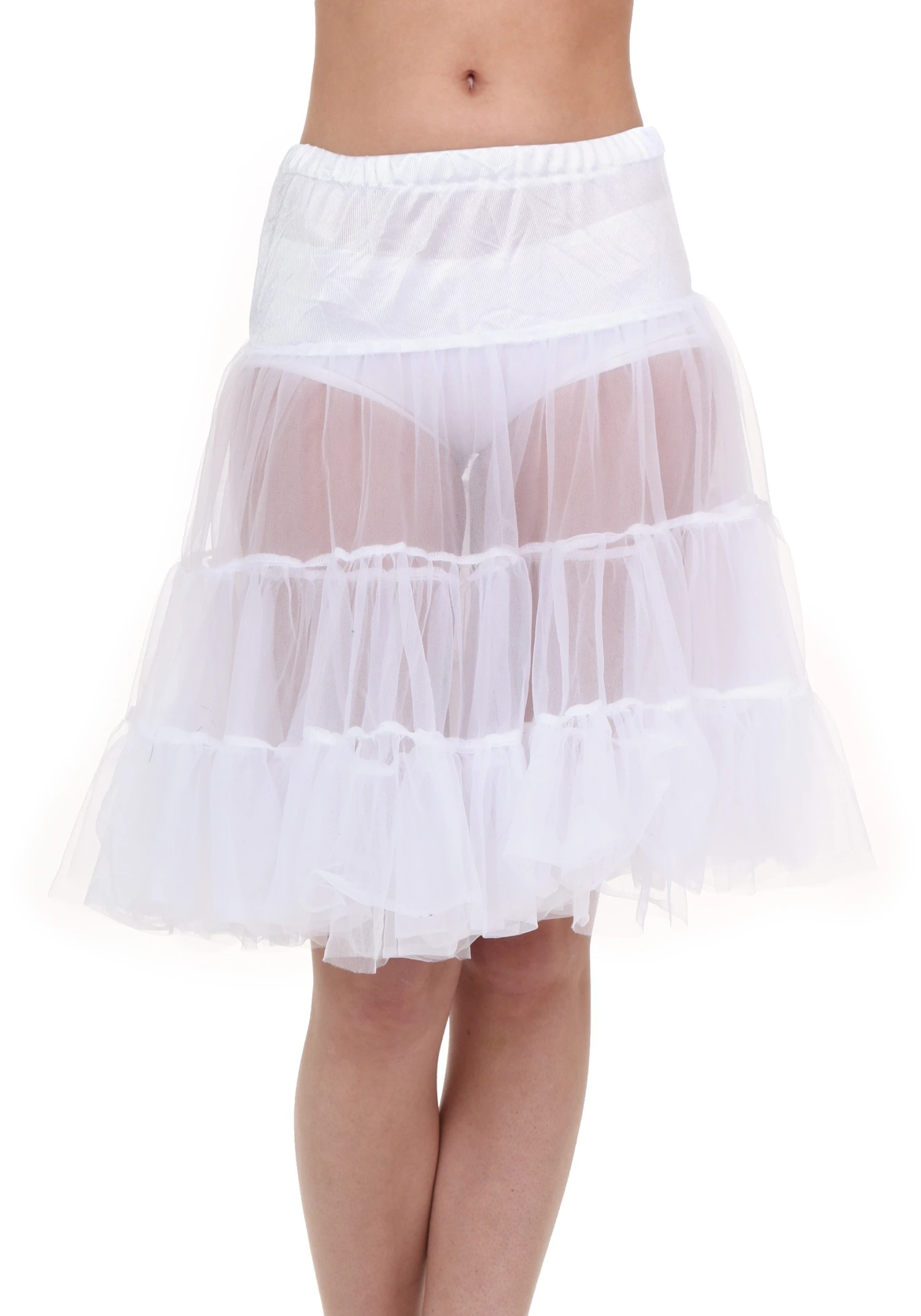 White Knee Length Crinoline For Adults 3 White Knee Length Crinoline For Adults