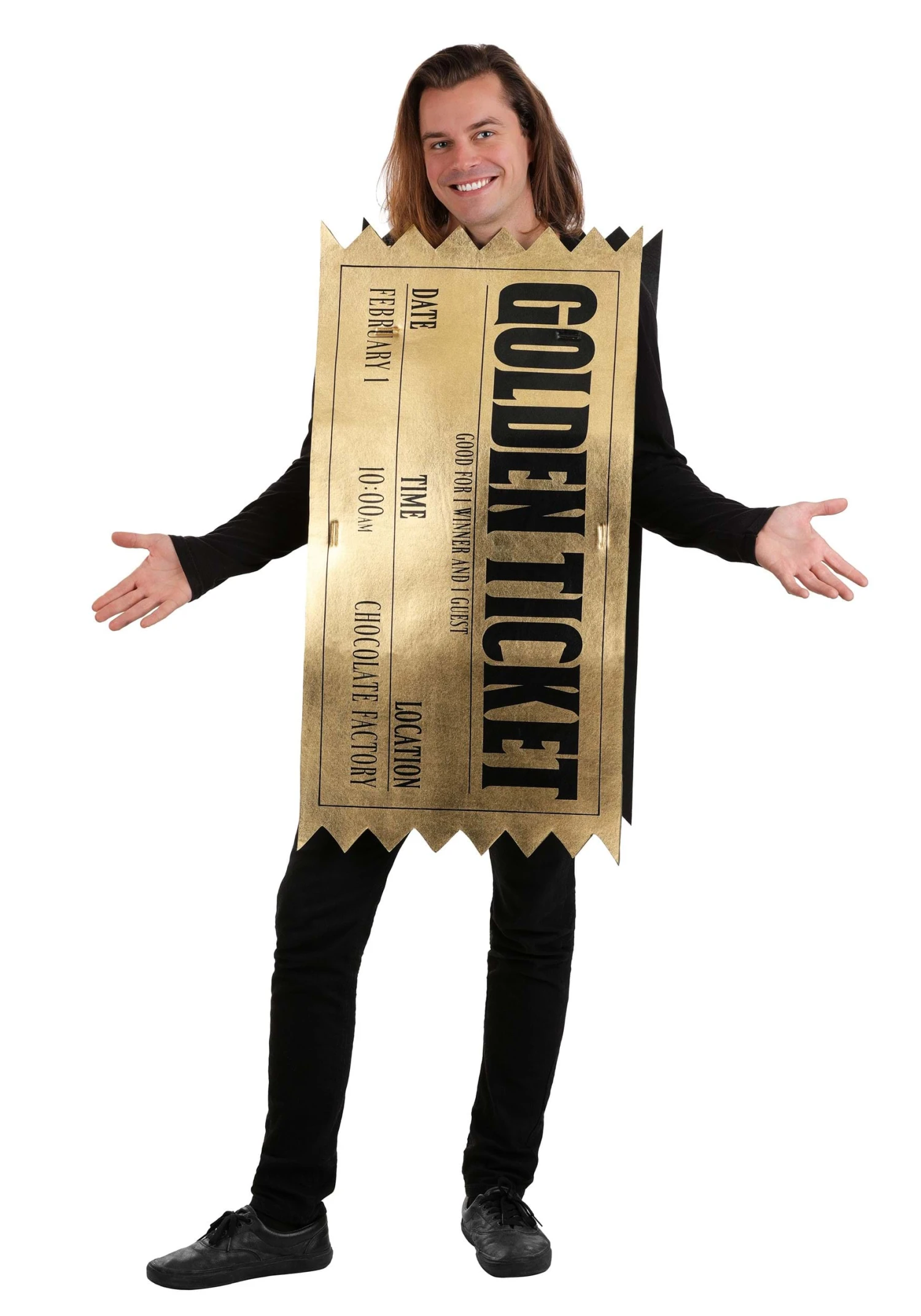 Adult Winning Golden Ticket Costume 3 Adult Winning Golden Ticket Costume