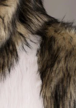 Wolf Costume With Mouth Mover Mask For Adults -Halloween Costumes adult wolf costume with mouth mover mask alt 5