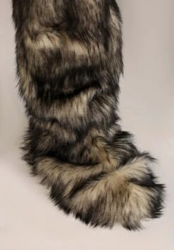 Wolf Costume With Mouth Mover Mask For Adults -Halloween Costumes adult wolf costume with mouth mover mask alt 6