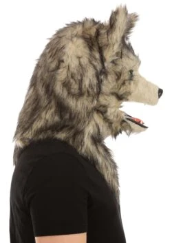Wolf Mask With Mouth Mover For Adults 13 Wolf Mask With Mouth Mover For Adults -Halloween Costumes adult wolf mouth mover mask alt 4