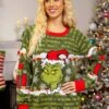 You're A Mean One Mr. Grinch Adult Sweater 1 You're A Mean One Mr. Grinch Adult Sweater -Halloween Costumes adult youre a mean one mr grinch sweater
