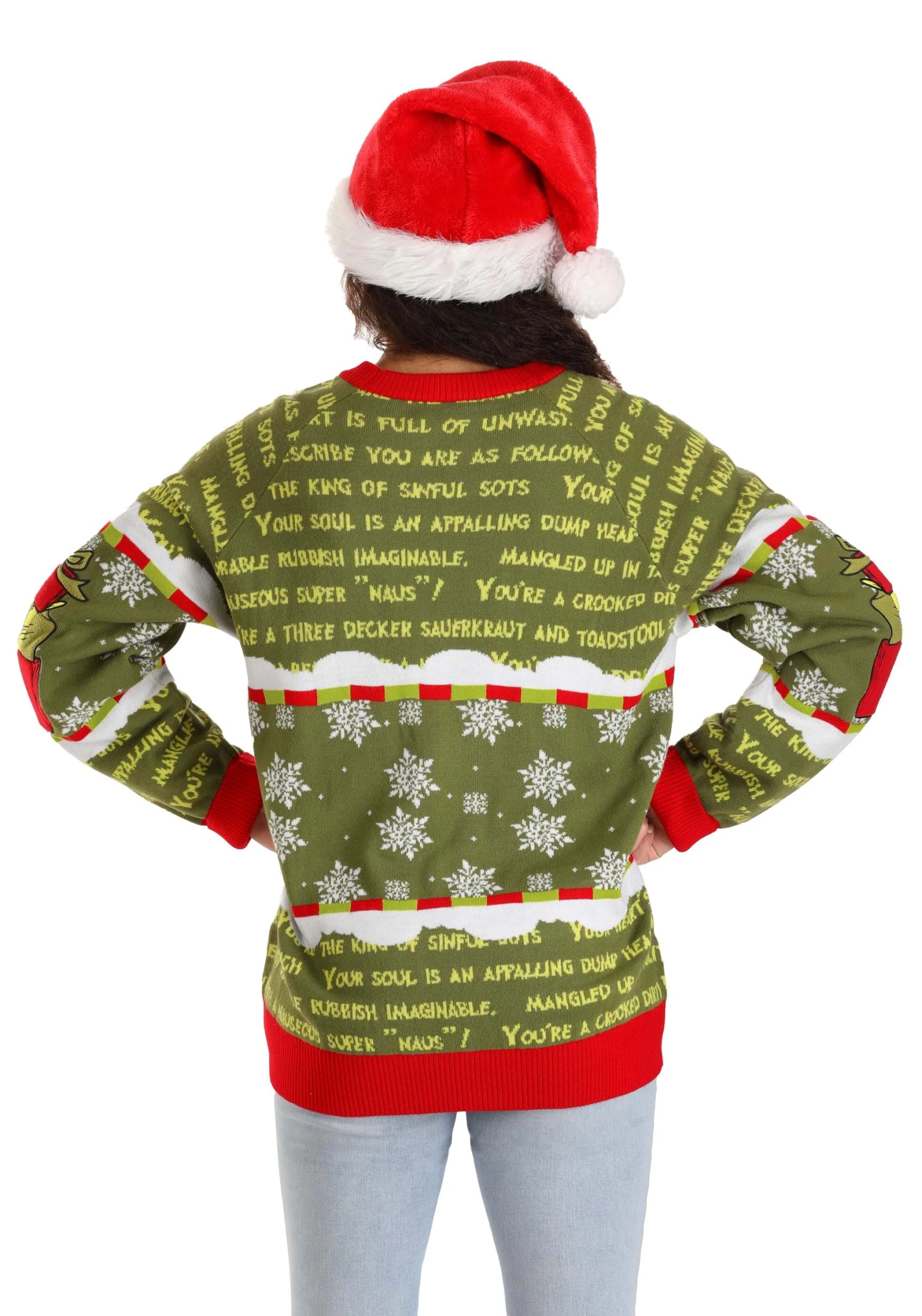 You're A Mean One Mr. Grinch Adult Sweater 7 You're A Mean One Mr. Grinch Adult Sweater - Image 5
