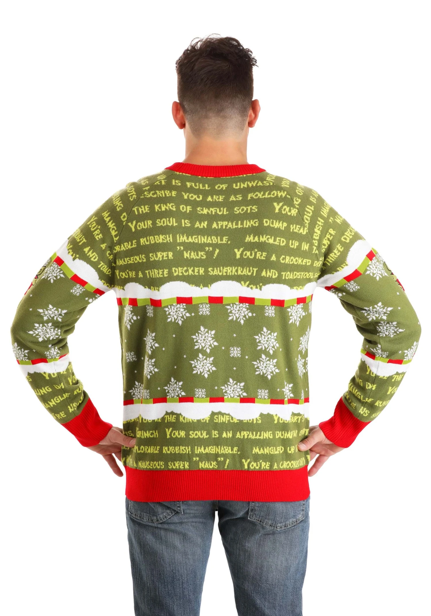 You're A Mean One Mr. Grinch Adult Sweater 9 You're A Mean One Mr. Grinch Adult Sweater - Image 7