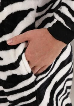 Zebra Onesie For Adults 9 Zebra Onesie For Adults -Halloween Costumes adult zebra onesie alt 3