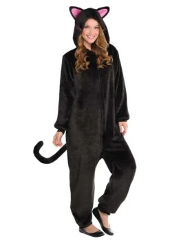 AMSCAN Adult Zipsters Zipster Black Cat Costume