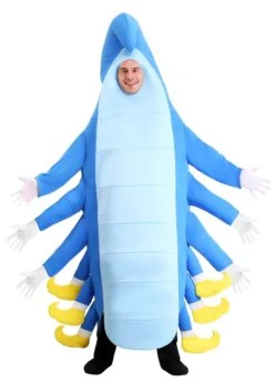 Halloween Costumes 14 Blue Caterpillar Costume For Adults
