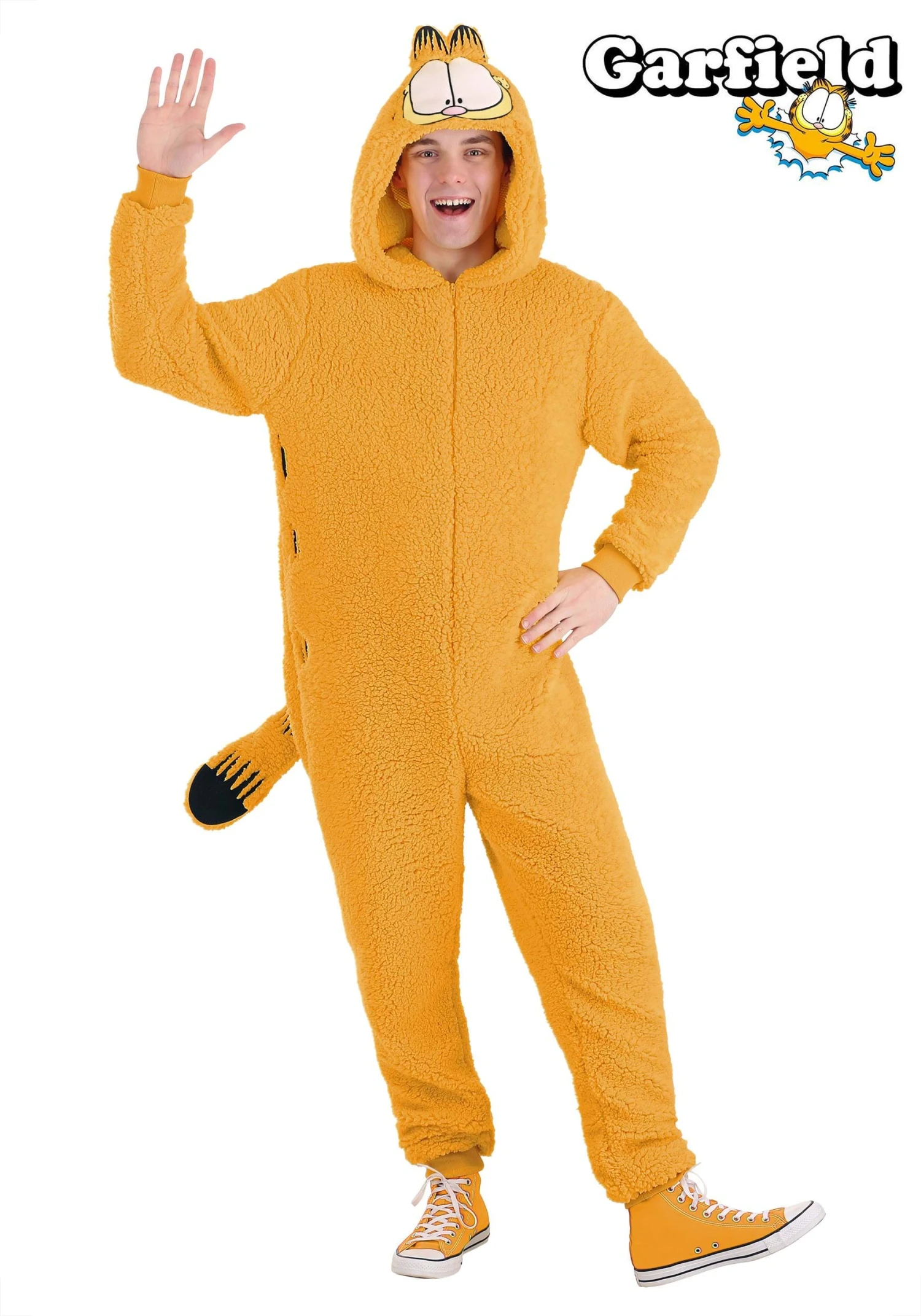 Garfield Costume Adult Onesie 3 Garfield Costume Adult Onesie