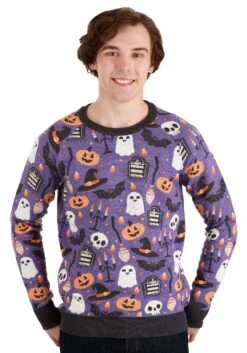Halloween Mischief Adult Halloween Sweater -Halloween Costumes adults halloween mischief sweater alt 5