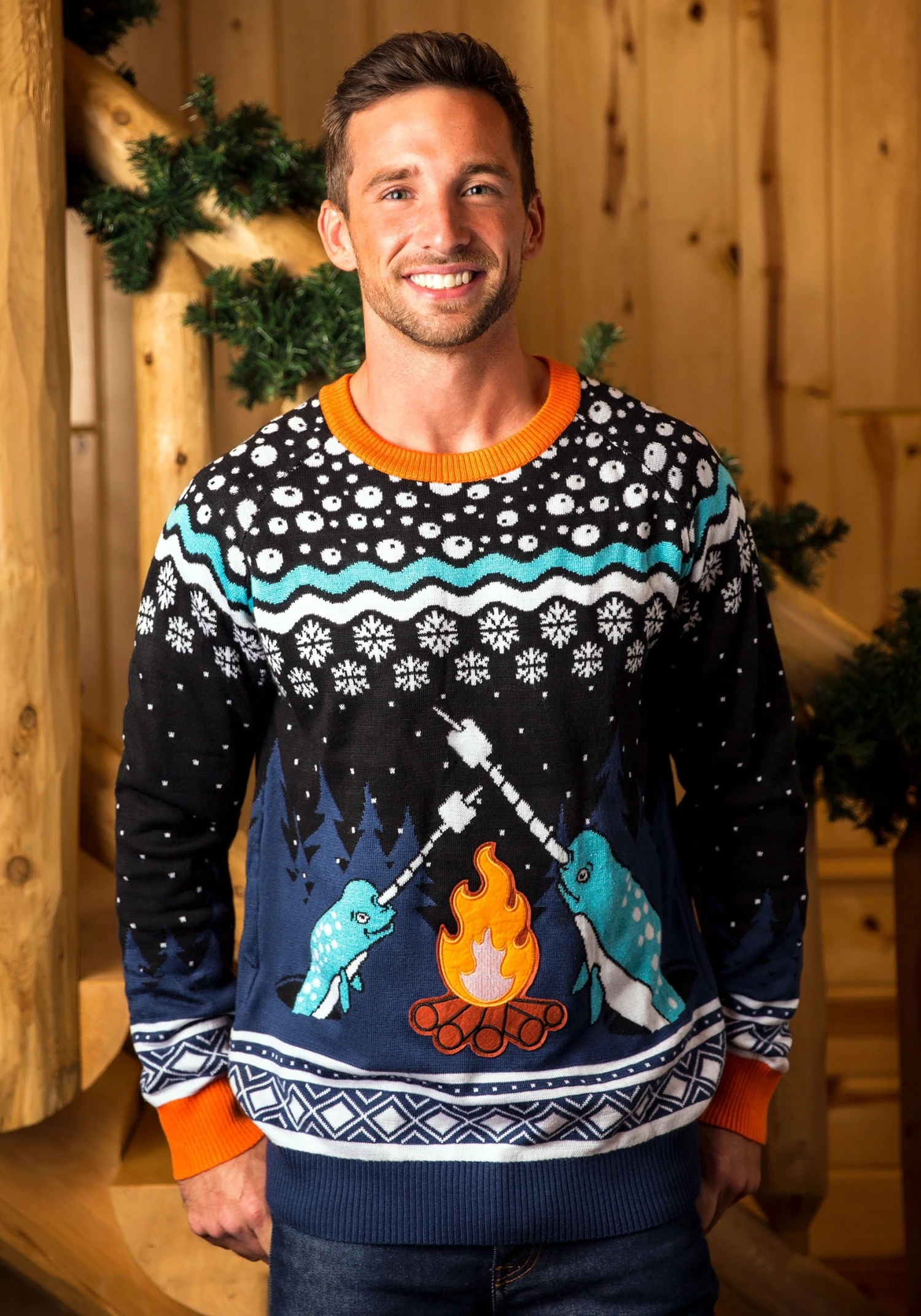 Adult Narwhal Ugly Christmas Sweater 3 Adult Narwhal Ugly Christmas Sweater