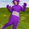 Teletubbies Tinky Winky Costume For Adults 1 Teletubbies Tinky Winky Costume For Adults -Halloween Costumes adults tinky winky teletubbies costume