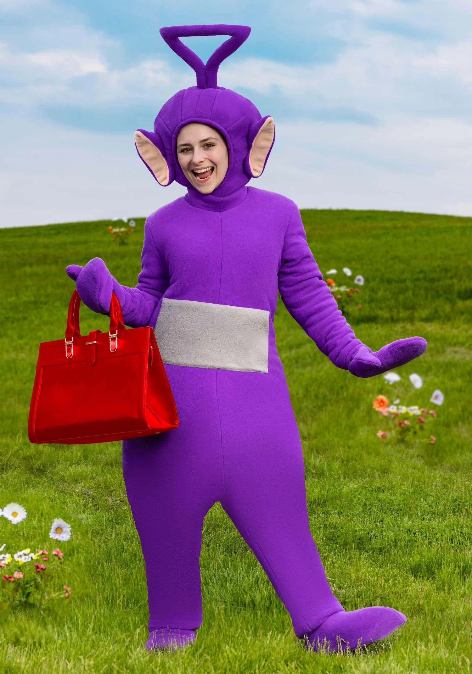 Teletubbies Tinky Winky Costume For Adults 4 Teletubbies Tinky Winky Costume For Adults - Image 2