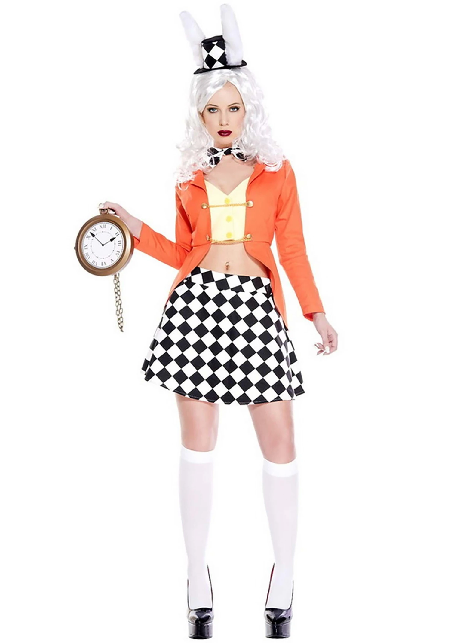 MUSIC LEGS Sexy Adventurous White Rabbit Costume For Women 3 MUSIC LEGS Sexy Adventurous White Rabbit Costume For Women