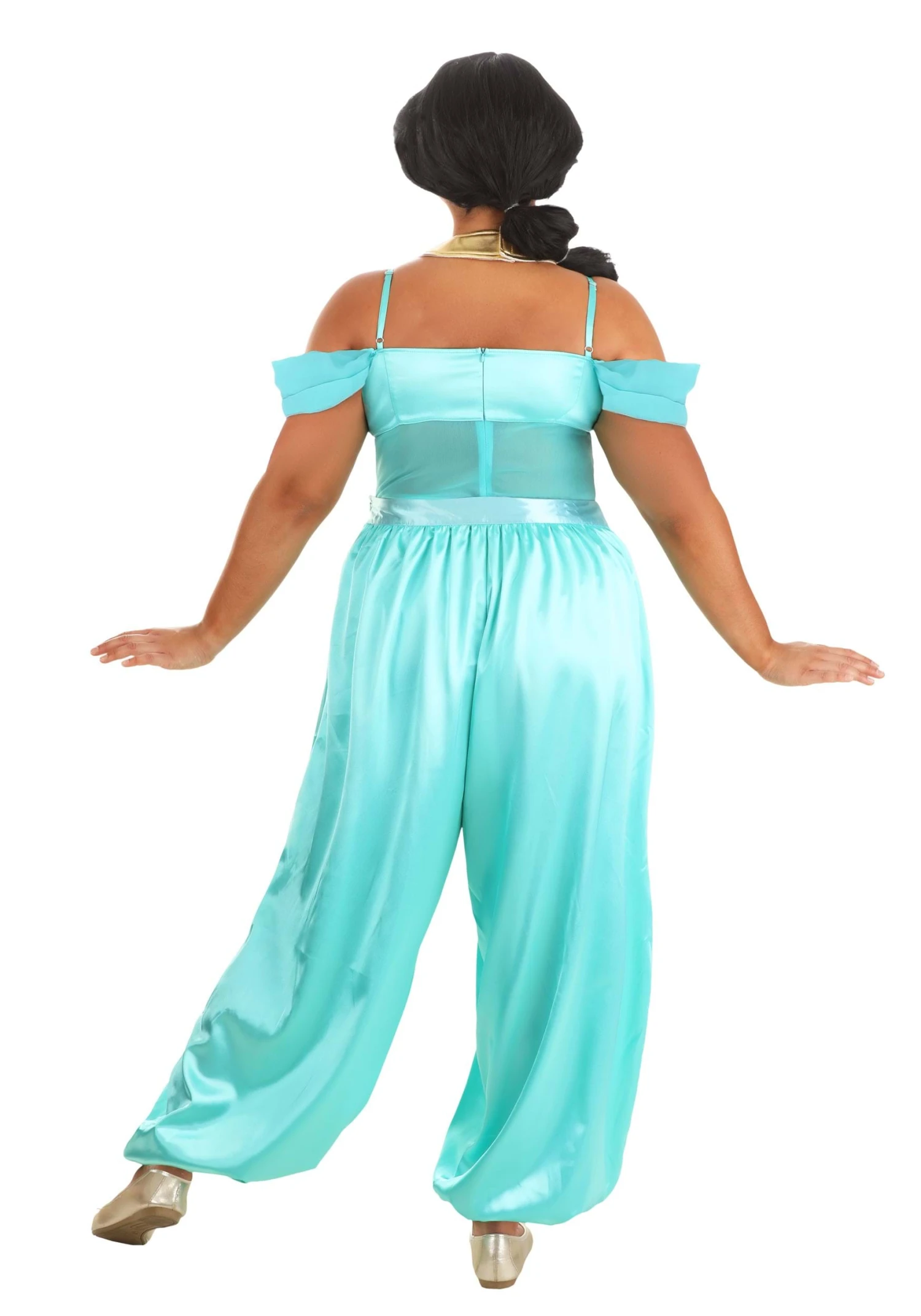 Plus Size Disney Aladdin Jasmine Costume For Women 4 Plus Size Disney Aladdin Jasmine Costume For Women - Image 2