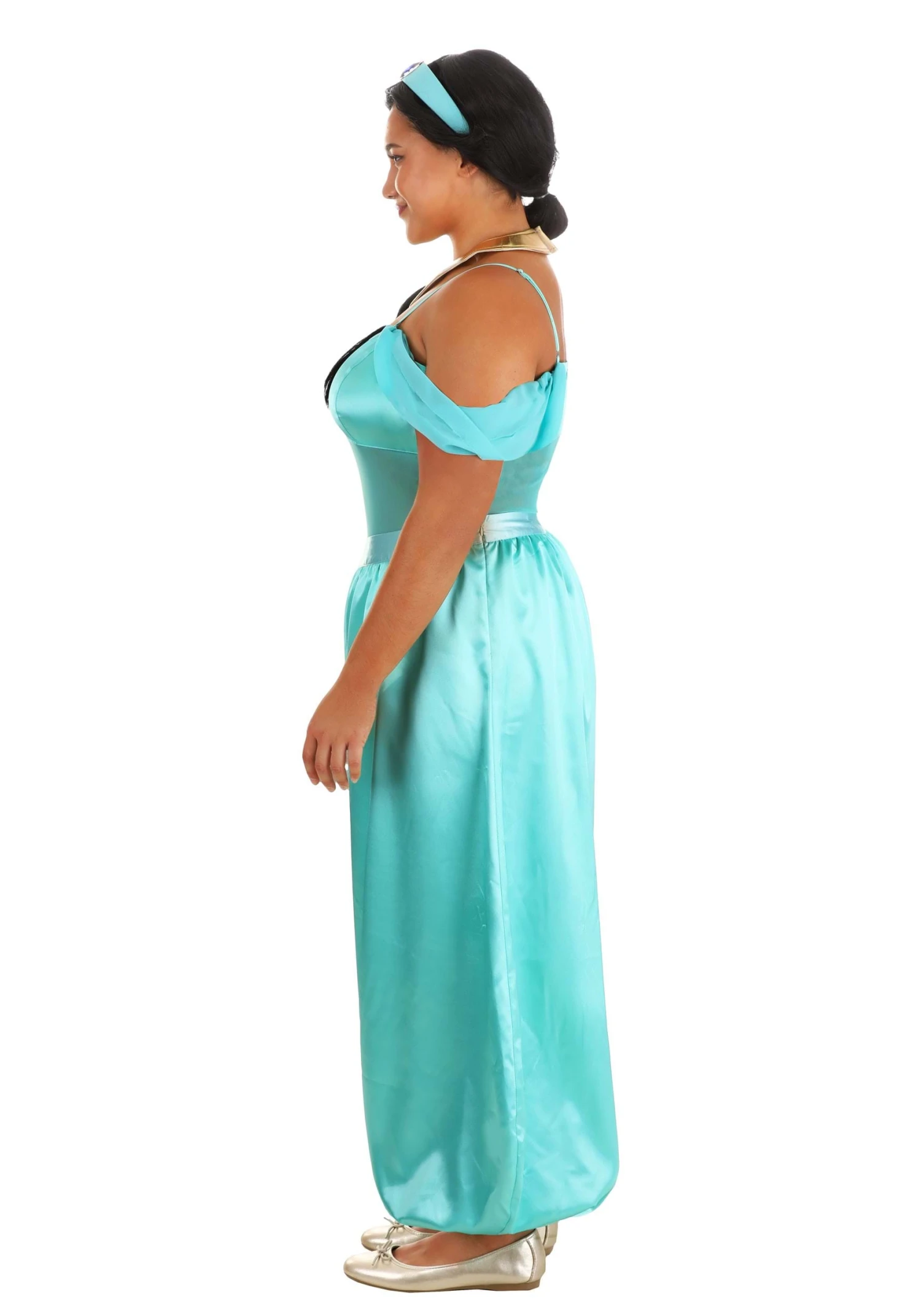 Plus Size Disney Aladdin Jasmine Costume For Women 5 Plus Size Disney Aladdin Jasmine Costume For Women - Image 3