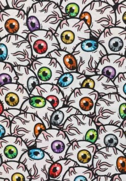 Adult All The Eyeballs Button-Up Shirt -Halloween Costumes all the eyeballs adult button up shirt alt 2