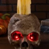 Ancient Skull Candle Halloween Decoration 1 Ancient Skull Candle Halloween Decoration -Halloween Costumes ancient skull candle decoration