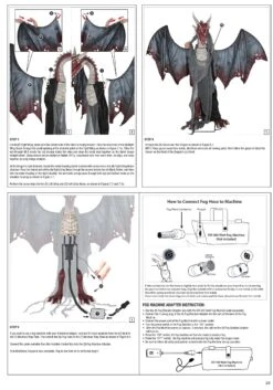 6FT Animated Brimstone Dragon Halloween Decoration -Halloween Costumes animated brimstone dragon alt 6