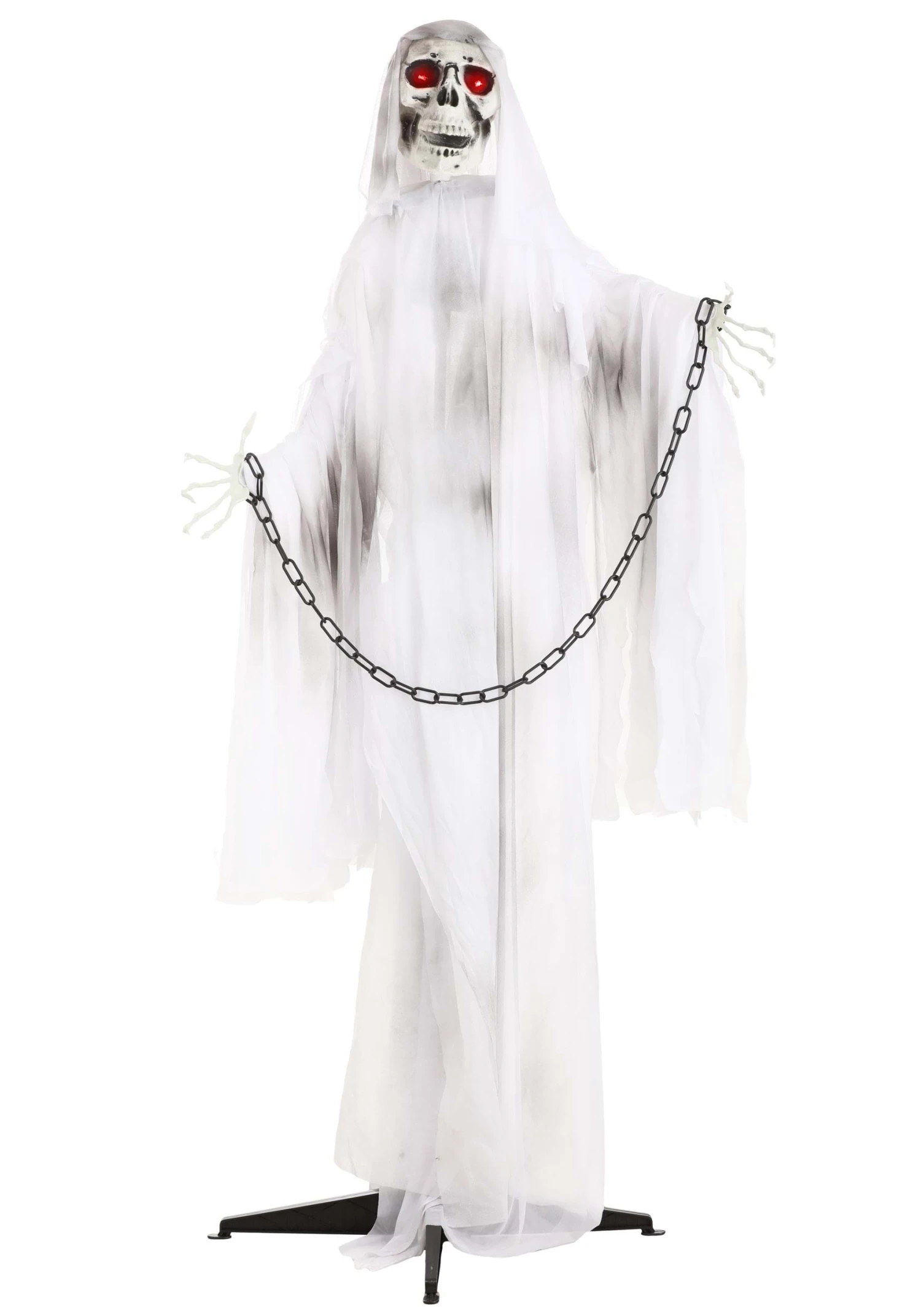 5.5FT Chained Skeleton Ghost Animatronic Decoration - Scream Saver 7 5.5FT Chained Skeleton Ghost Animatronic Decoration - Scream Saver - Image 5