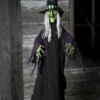 Animated Hanging Witch Halloween Decoration
