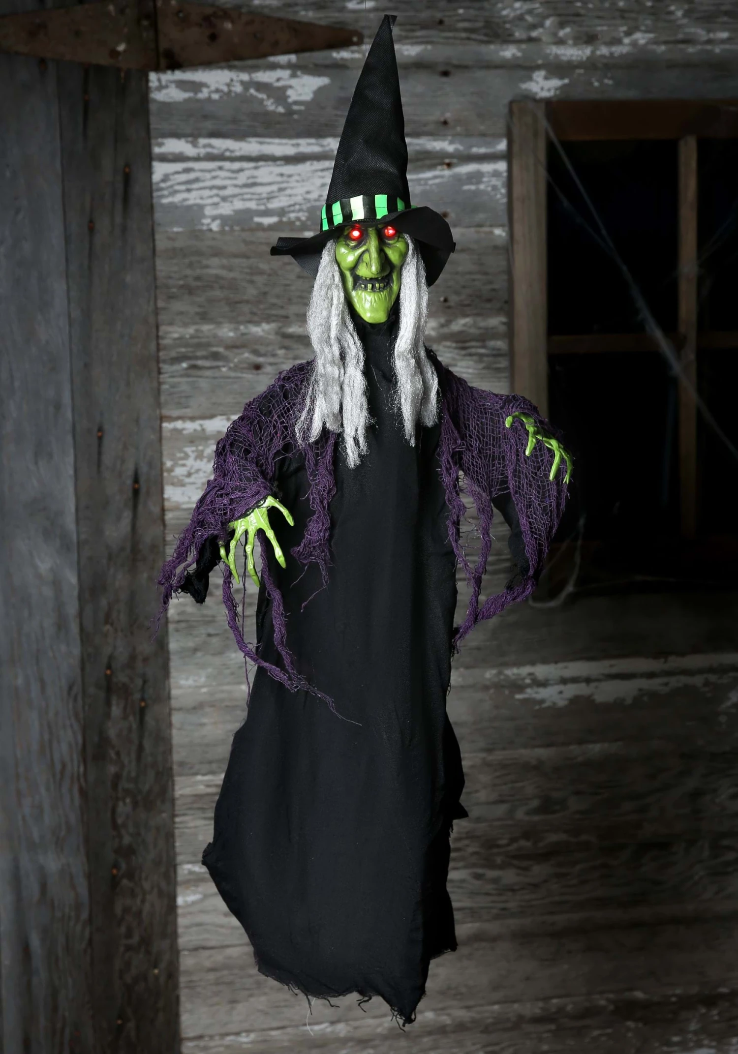 Animated Hanging Witch Halloween Decoration 4 Animated Hanging Witch Halloween Decoration - Image 2