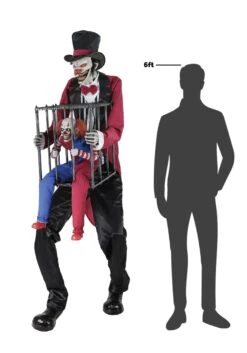 7FT Animated Rotting Ringmaster Halloween Decoration -Halloween Costumes animated rotting ringmaster alt 3