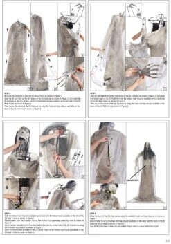 7FT Animatronic Wailing Banshee Seasonal Visions International Decoration 20 7FT Animatronic Wailing Banshee Seasonal Visions International Decoration -Halloween Costumes animated wailing banshee decoration alt 7