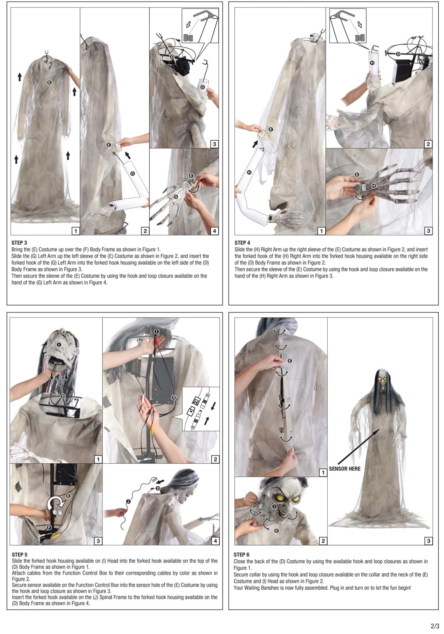 7FT Animatronic Wailing Banshee Seasonal Visions International Decoration 11 7FT Animatronic Wailing Banshee Seasonal Visions International Decoration - Image 9