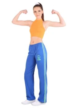 Women's Athletic Girl Power Popstar Costume