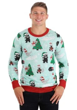 Australian Animals Ugly Christmas Sweater For Adults -Halloween Costumes australian animals ugly christmas sweater alt 5