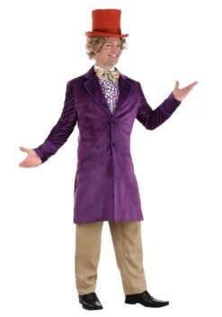 Men's Authentic Willy Wonka Costume Jacket -Halloween Costumes authentic willy wonka jacket alt 2