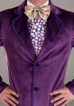 Men's Authentic Willy Wonka Costume Jacket -Halloween Costumes authentic willy wonka jacket alt 3